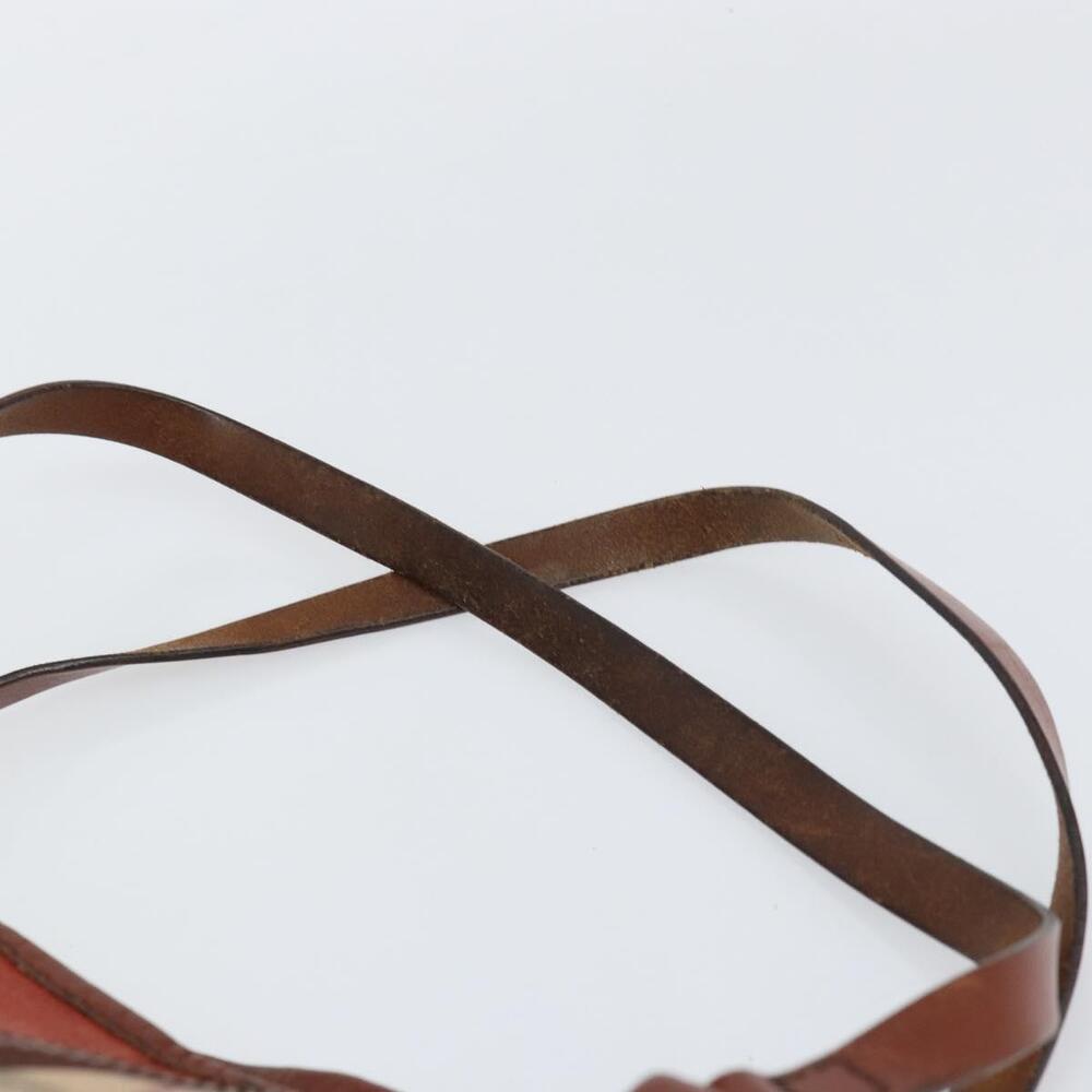 BURBERRY Nova Check Tote Bag PVC Beige Gold Auth 161529 - Picture 8 of 16